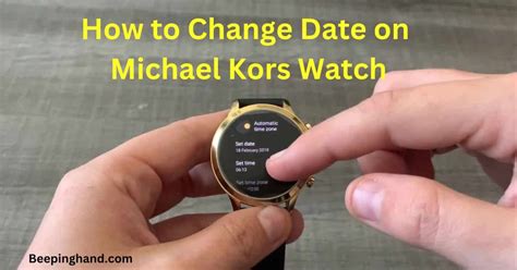 how to change date on watch michael kors|michael kors watch instructions.